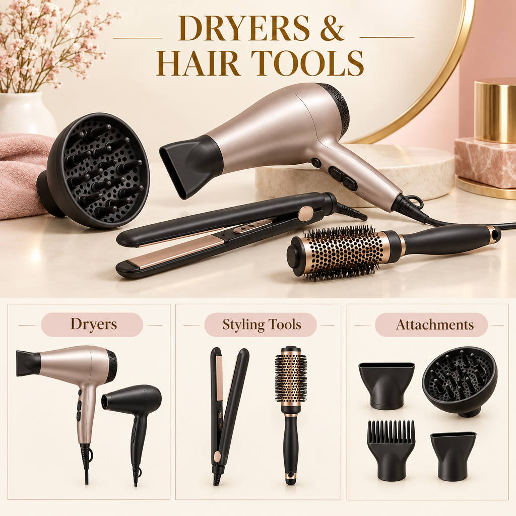 Dryers and hair tools
