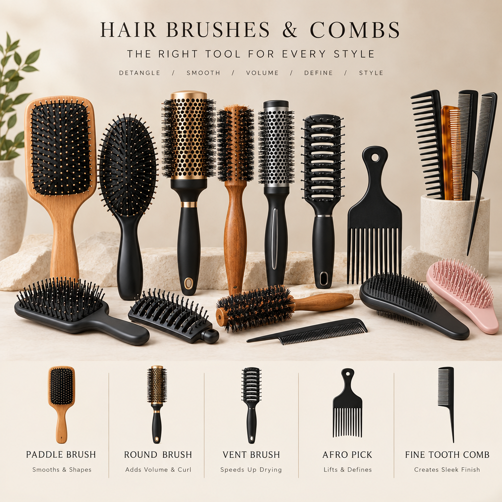 Hair Brushes and Combs