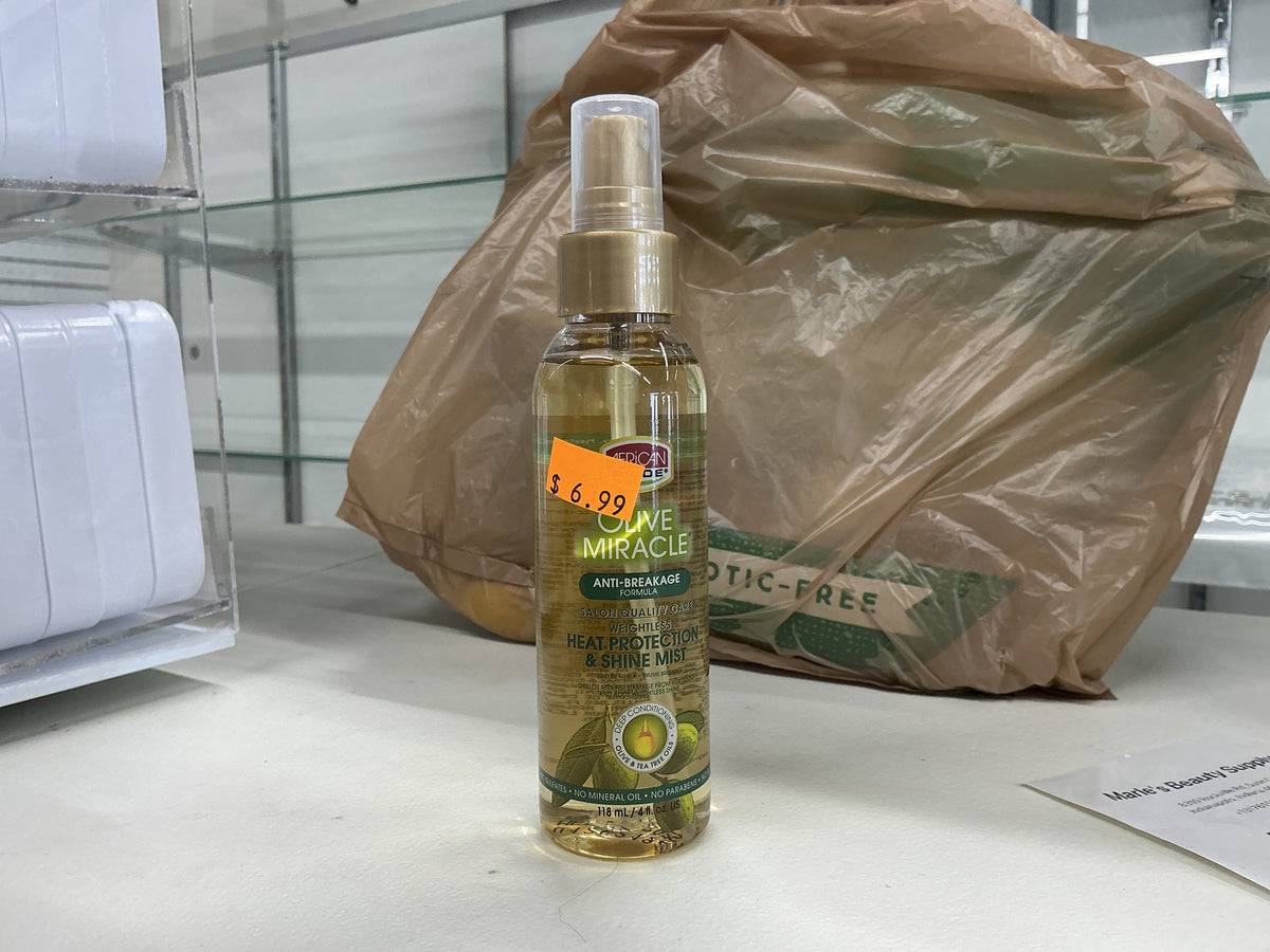 African Pride, Heat Protection and Shine Mist Olive Miracle