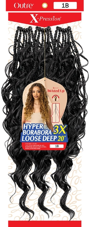 Outre X-Pression Twisted Up Hyper Borabora 3x Loose Deep 20"