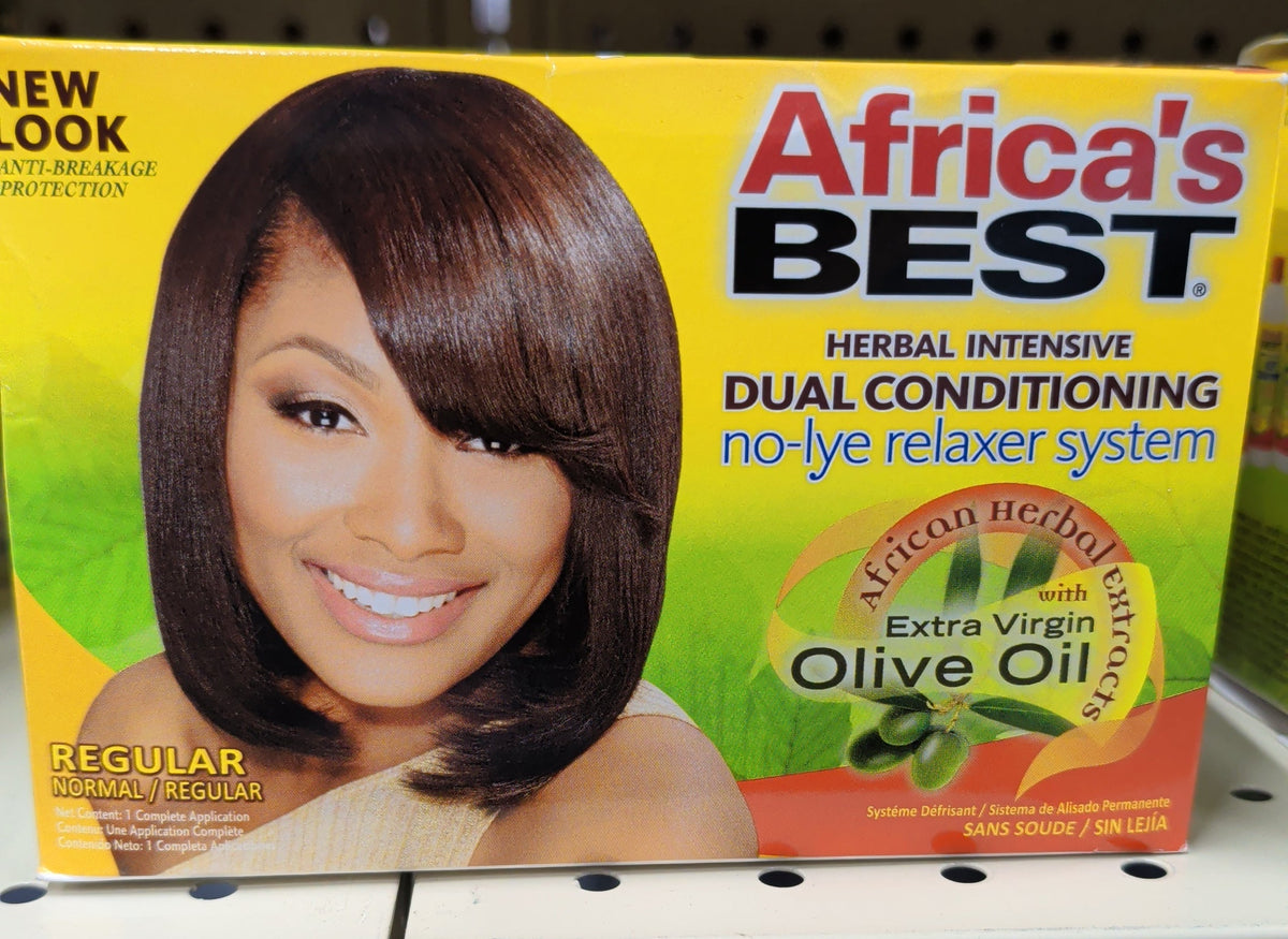 Africa's Best Herbal Intensive Dual Conditioning No-Lye Relaxer System - Regular