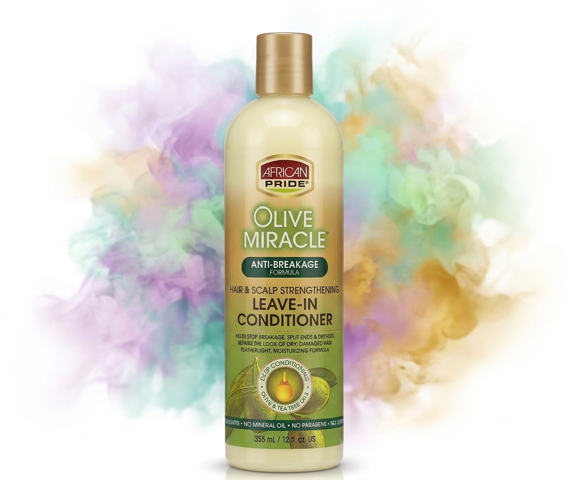 African Pride Olive Miracle Hair & Scalp Strengthening Leave-In Conditioner