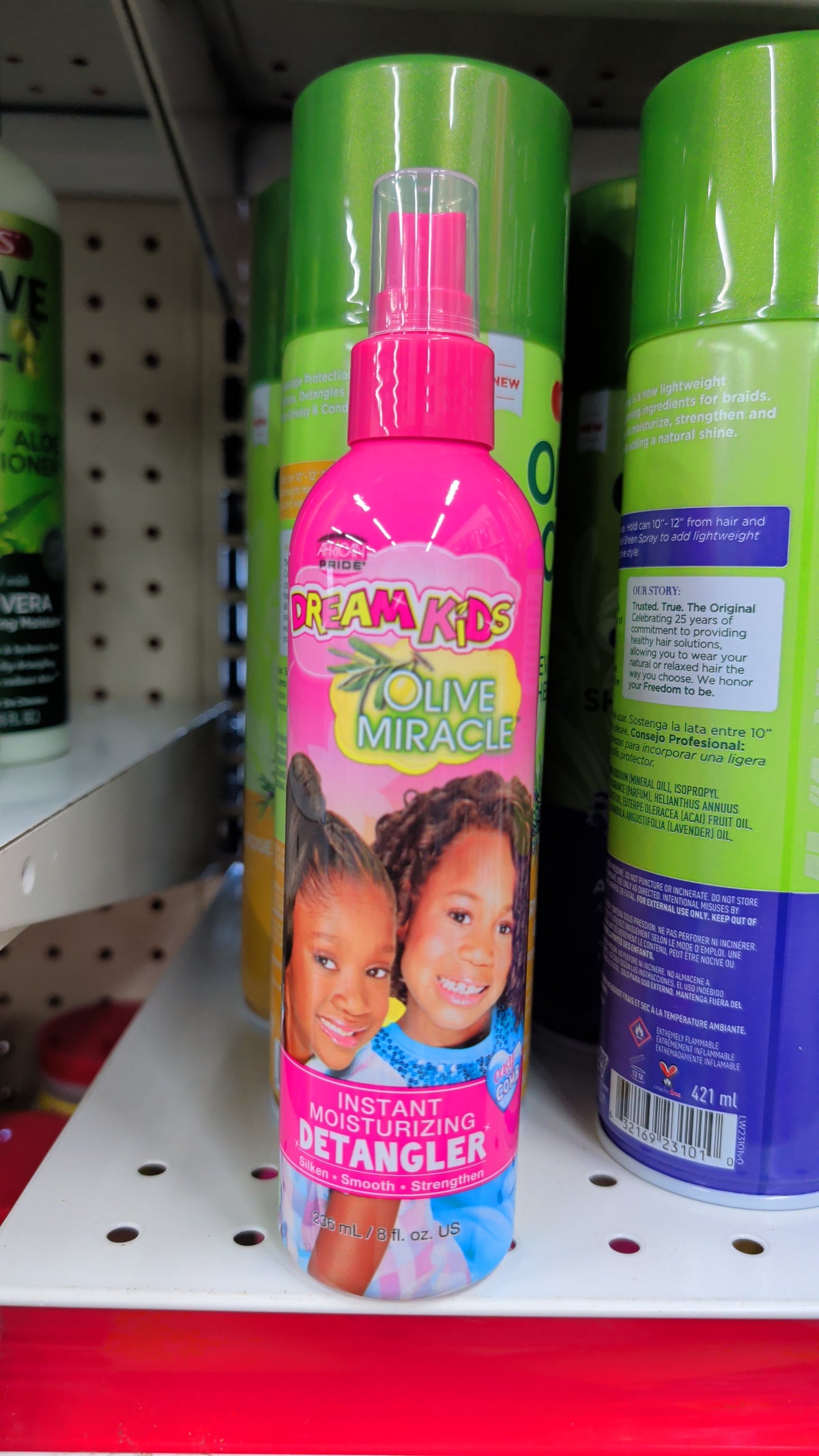 African Pride Dream Kids Olive Miracle Hair Instant Moisturizing Detangler